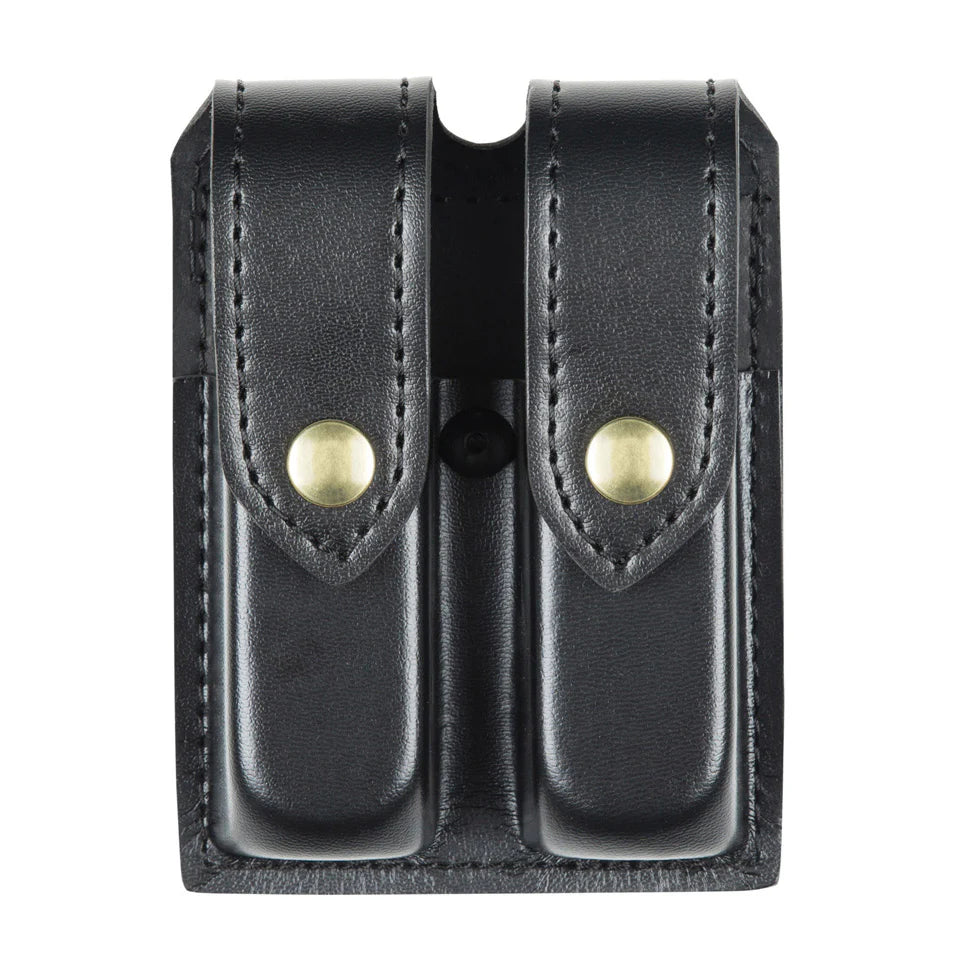 77 - DOUBLE MAGAZINE POUCH BRASS SNAP