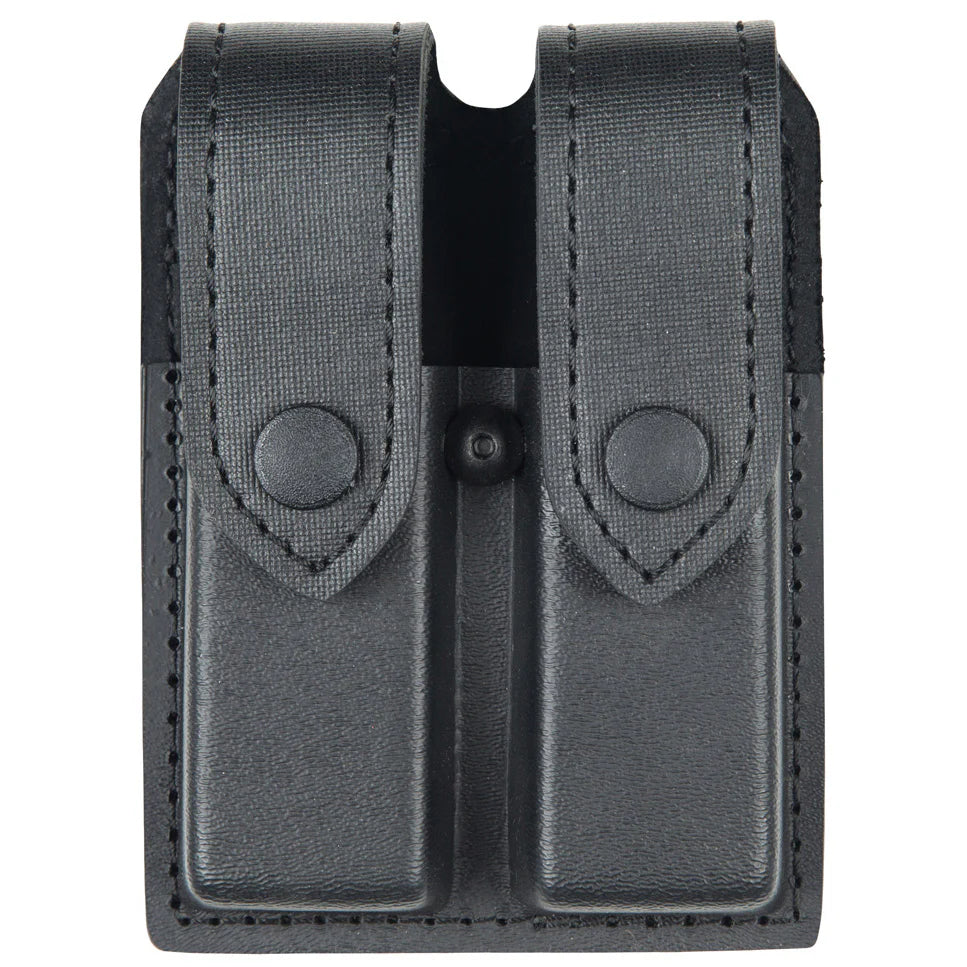 77 - DOUBLE MAGAZINE POUCH BLACK SNAP