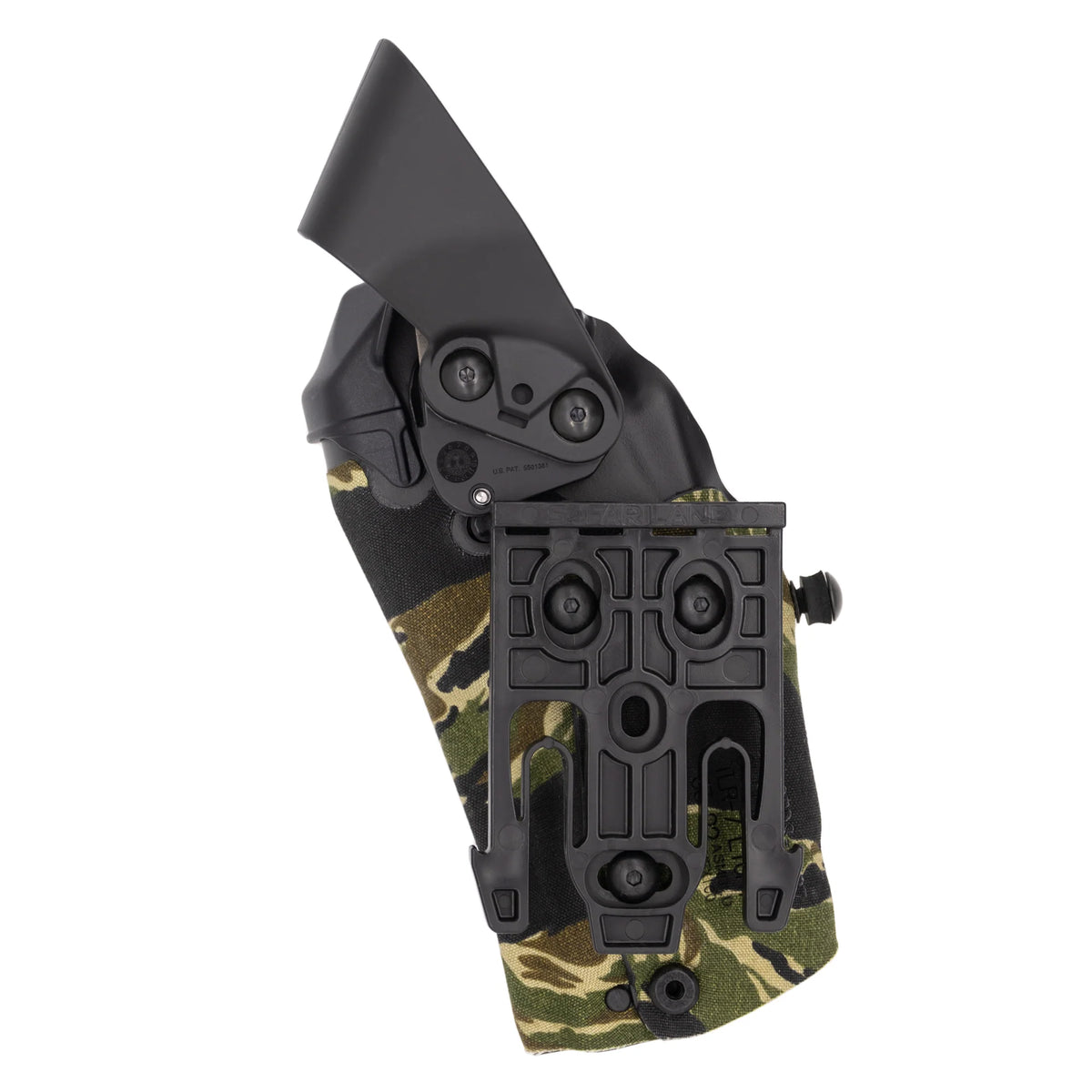 6304RDS - ALS/SLS® TIGER STRIPE CAMO HOLSTER W/ QLS 19 LOCKING FORK