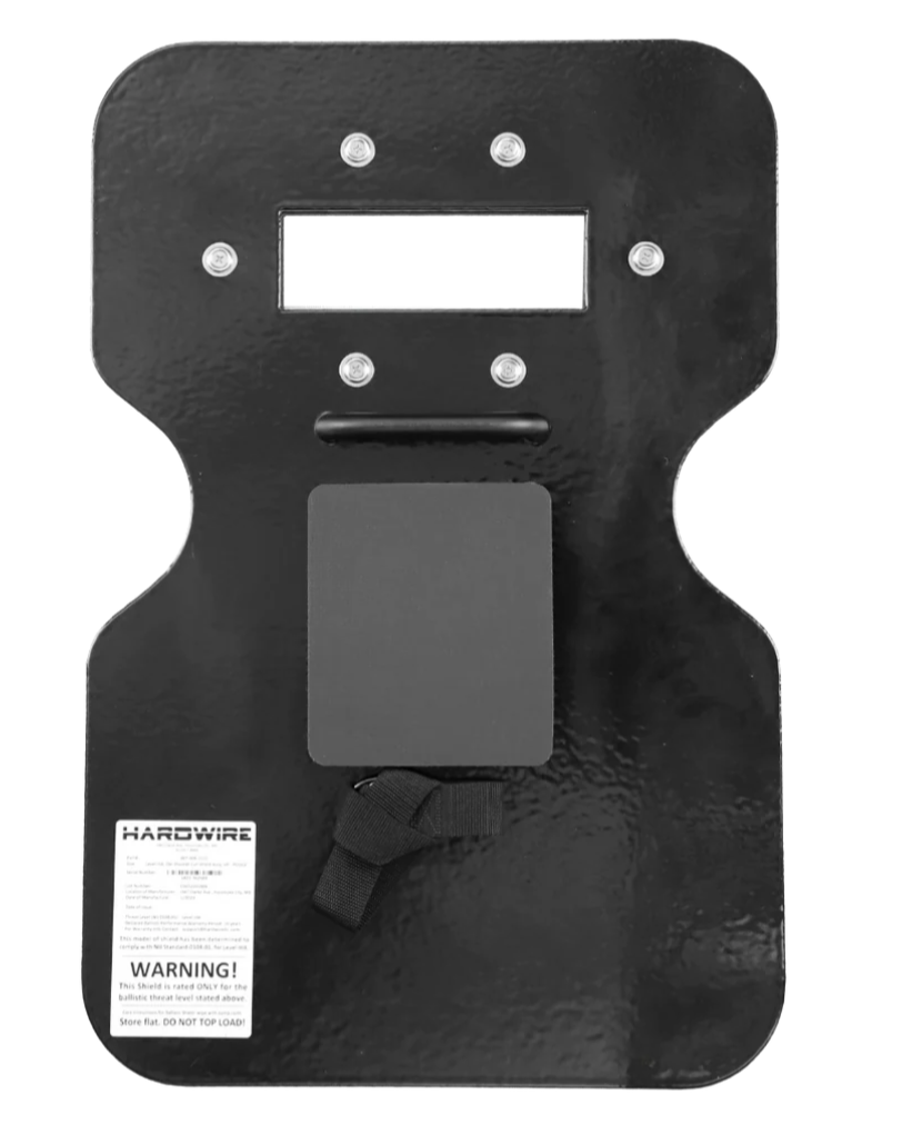 HARDWIRE® DOUBLE SHOOTER'S CUT HARD COAT TACTICAL SHIELD WITH VIEWPORT | LEVEL 3A