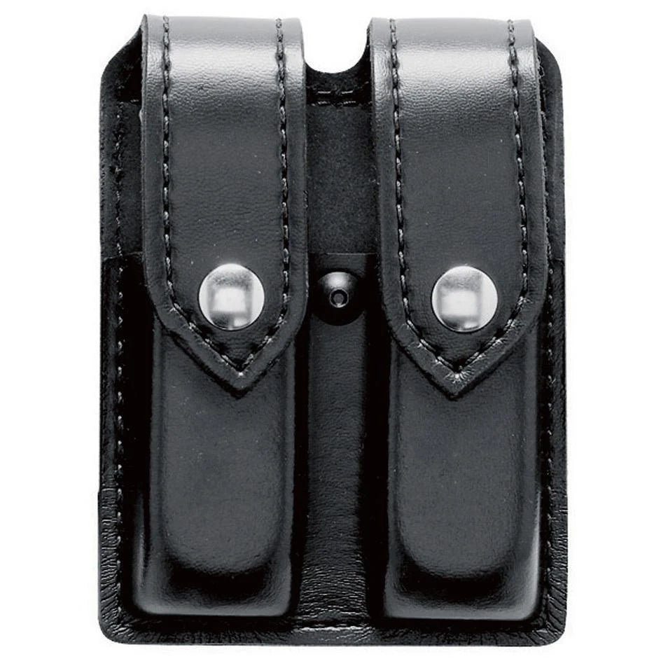 77 - DOUBLE MAGAZINE POUCH CHROME SNAP