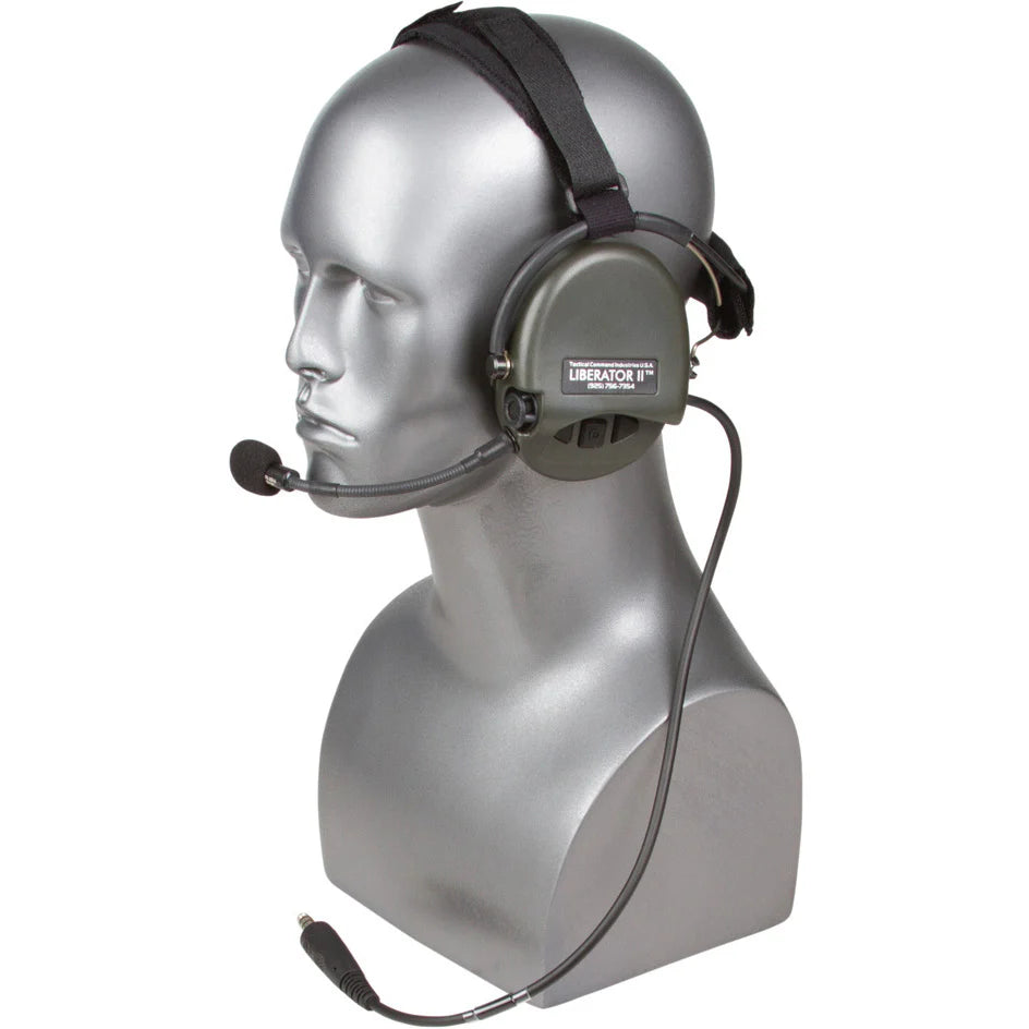 LIBERATOR® II TACTICAL HEADSET WITH INTEGRATED DIGITAL HEARING PROTECTION WITH TACTICAL PTT