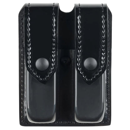 77 - DOUBLE MAGAZINE POUCH BLACK SNAP
