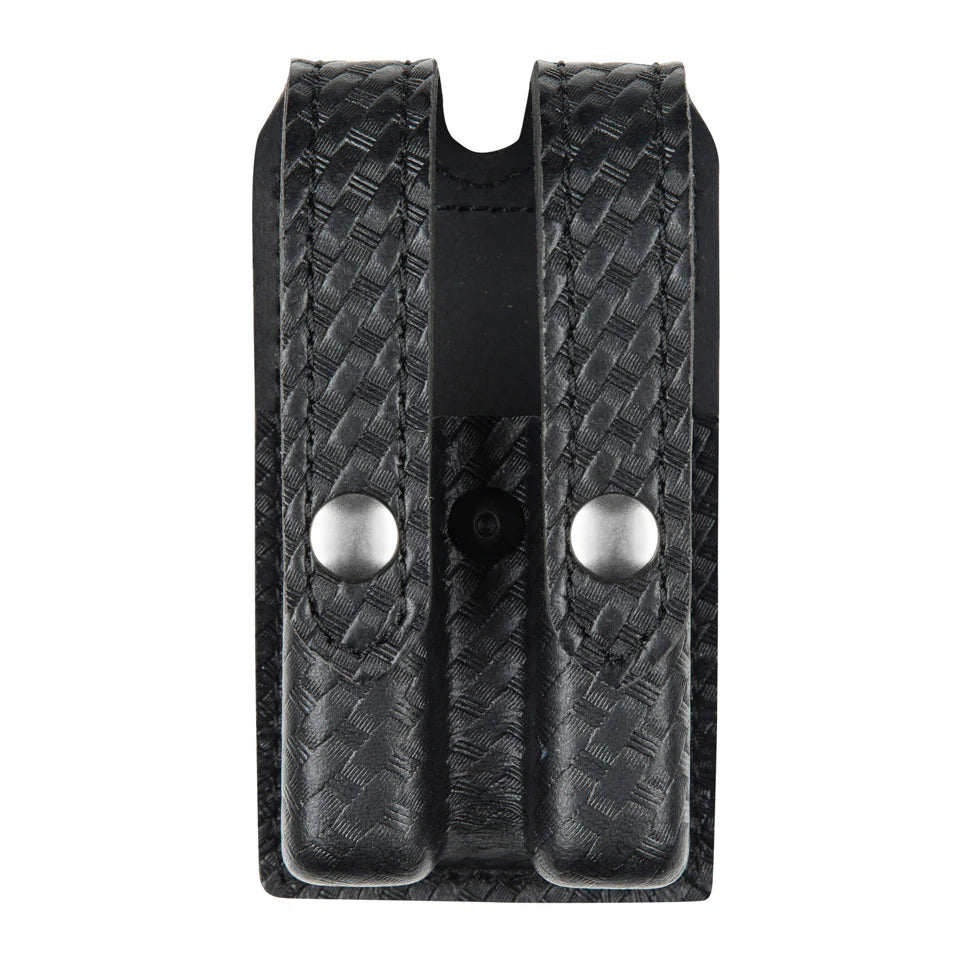 78 - SLIMLINE DOUBLE MAGAZINE POUCH - LEATHER-LOOK SYNTHETIC