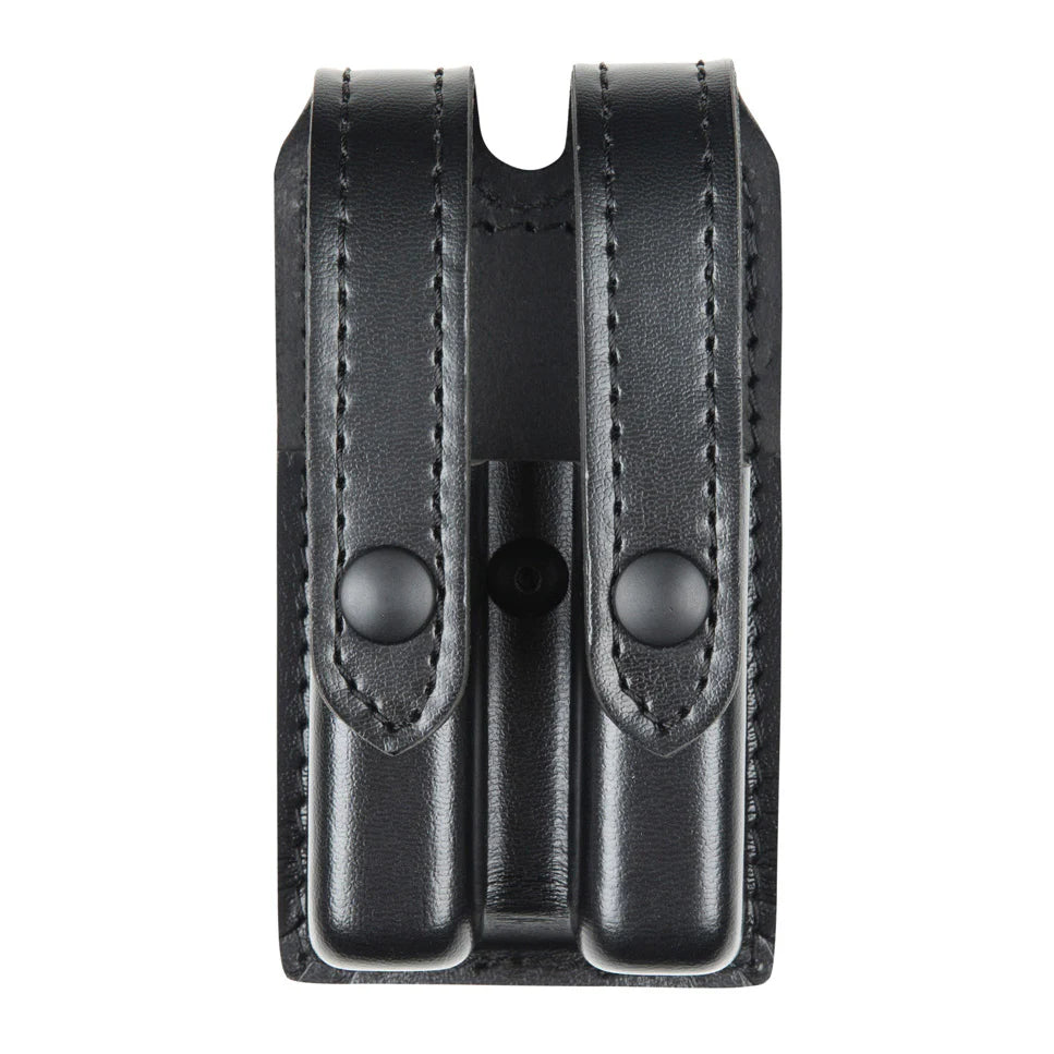 78 - SLIMLINE DOUBLE MAGAZINE POUCH - LEATHER-LOOK SYNTHETIC