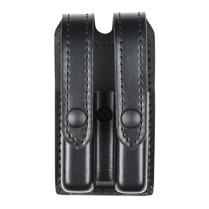 78 - SLIMLINE DOUBLE MAGAZINE POUCH - LEATHER-LOOK SYNTHETIC