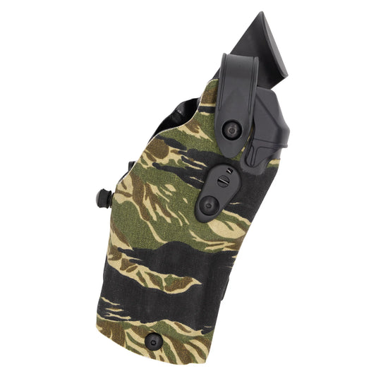 6304RDS - ALS/SLS® TIGER STRIPE CAMO HOLSTER W/ QLS 19 LOCKING FORK
