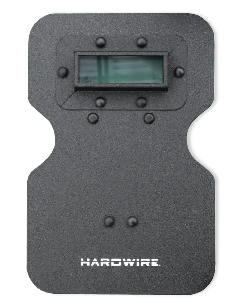 HARDWIRE® DOUBLE SHOOTER'S CUT HARD COAT TACTICAL SHIELD WITH VIEWPORT | LEVEL 3