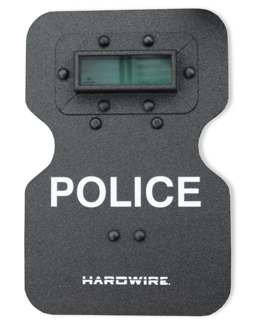 HARDWIRE® DOUBLE SHOOTER'S CUT HARD COAT TACTICAL SHIELD WITH VIEWPORT | LEVEL 3