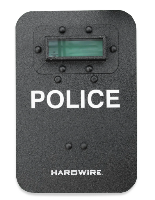 HARDWIRE® STANDARD HARD COAT TACTICAL SHIELD WITH VIEWPORT | LEVEL 3