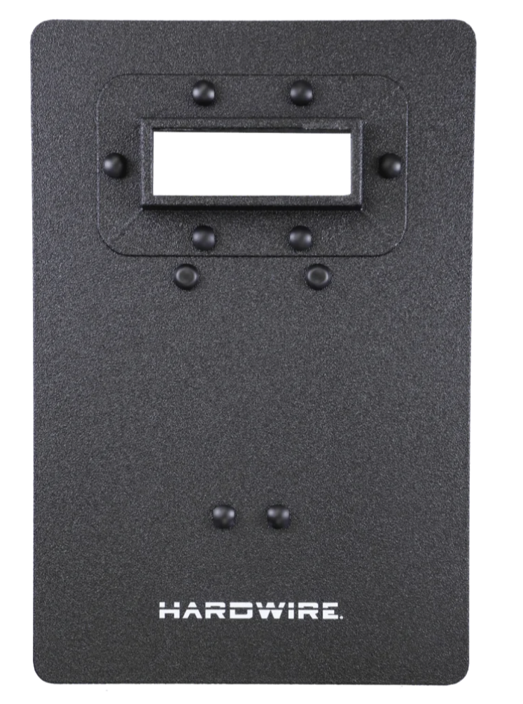 HARDWIRE® STANDARD HARD COAT TACTICAL SHIELD WITH VIEWPORT | LEVEL 3A