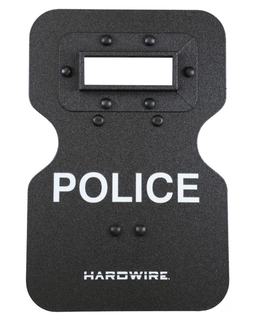 HARDWIRE® DOUBLE SHOOTER'S CUT HARD COAT TACTICAL SHIELD WITH VIEWPORT | LEVEL 3A